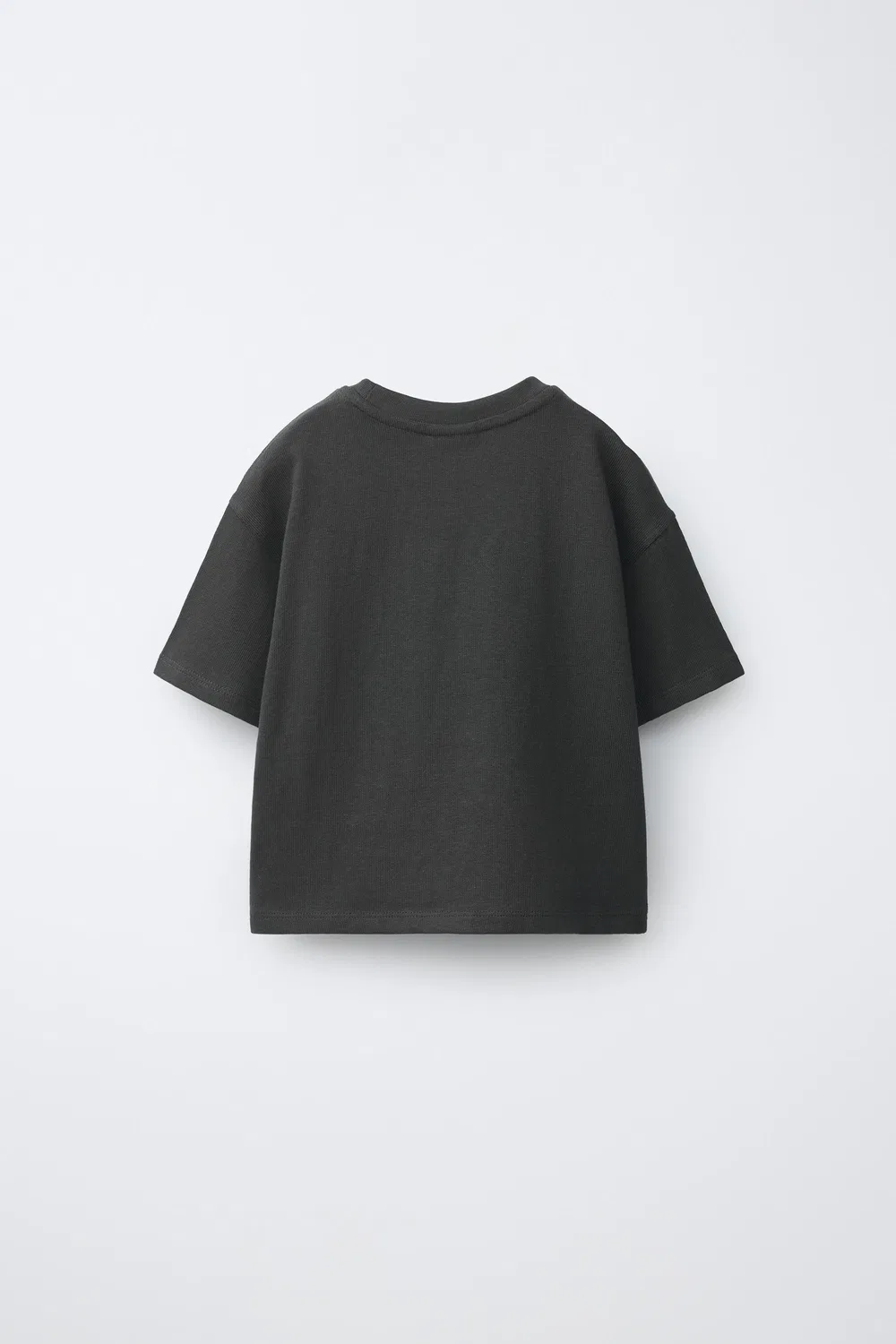 Футболка с вышивкой ZARA, Dark Anthracite — фото 2