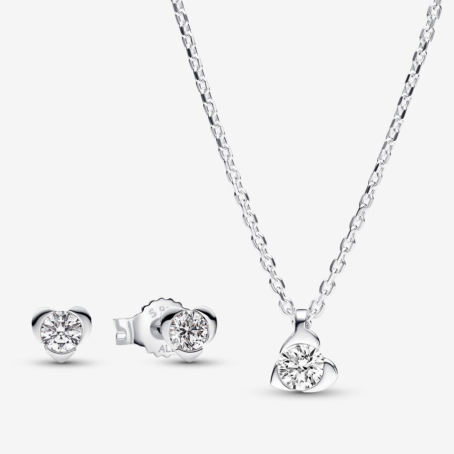 

Ювелирный комплект Pandora Talisman Lab-Grown Diamond Jewelry 0.55 carat tw, серебро
