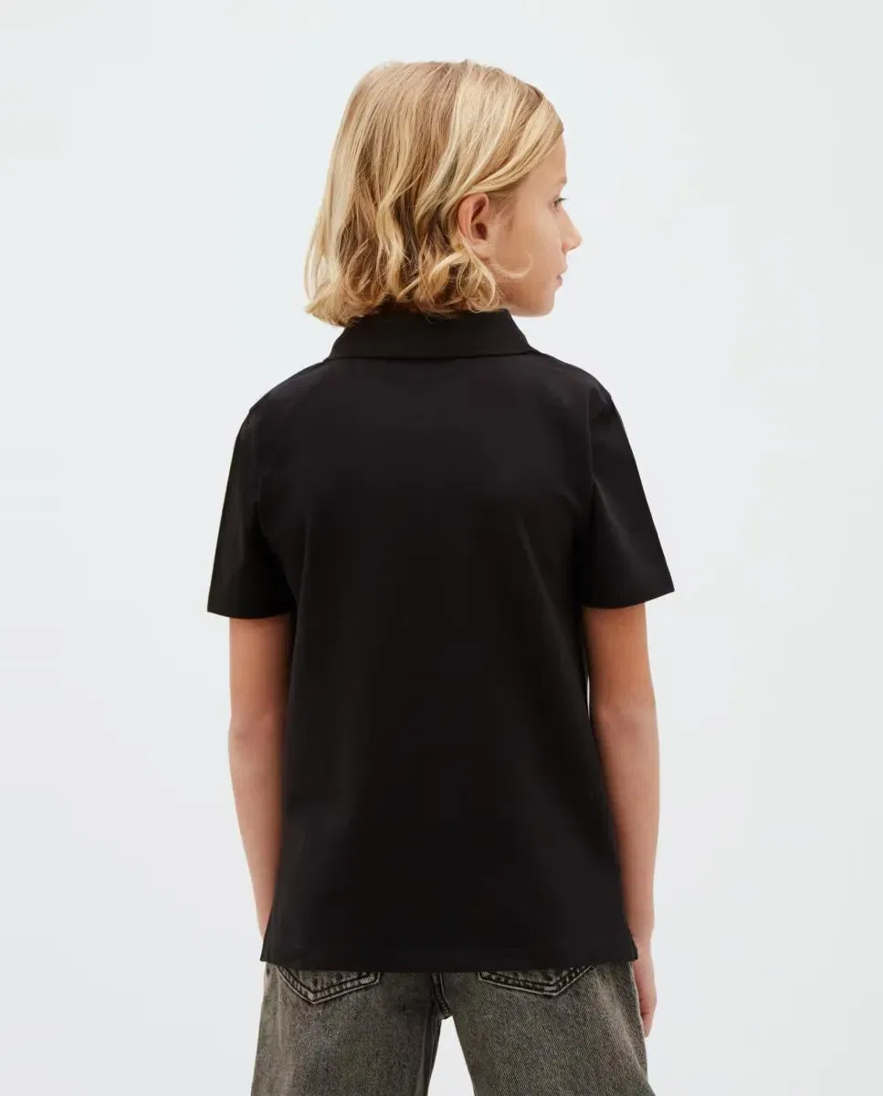 Детское поло для мальчиков хлопковое Calvin Klein, Negro — фото 2