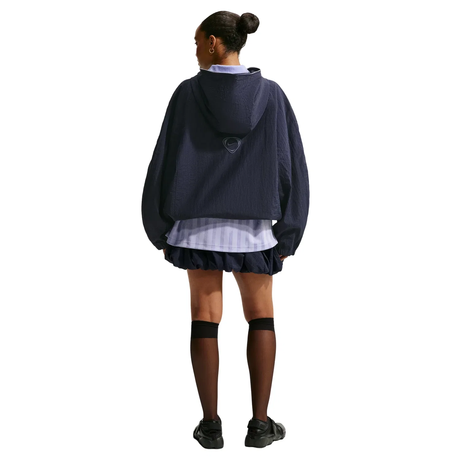 Женская юбка-шорты Nike Runway Lightweight Skirt Blackened Blue, синий — фото 3