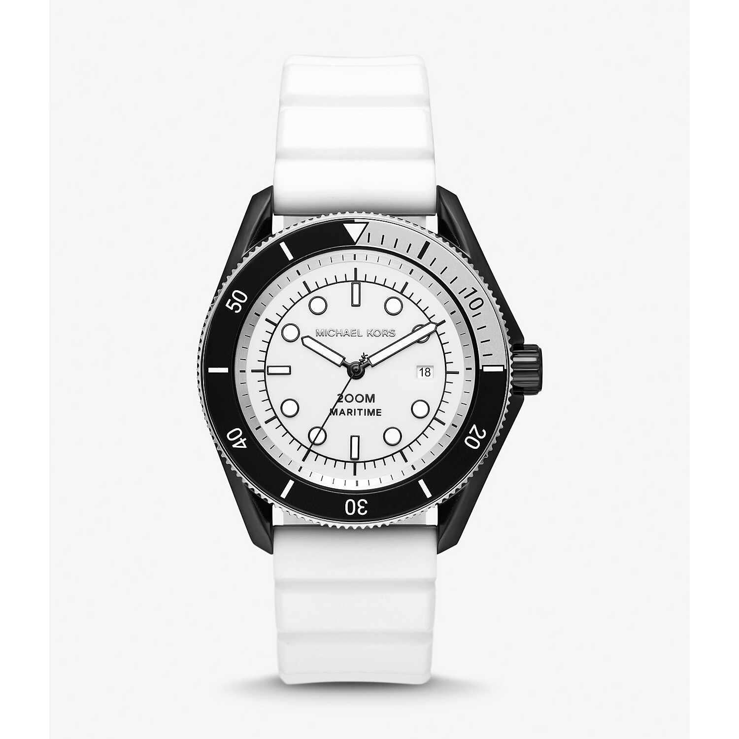 

Часы Michael Kors Oversized Maritime Silicone, белый