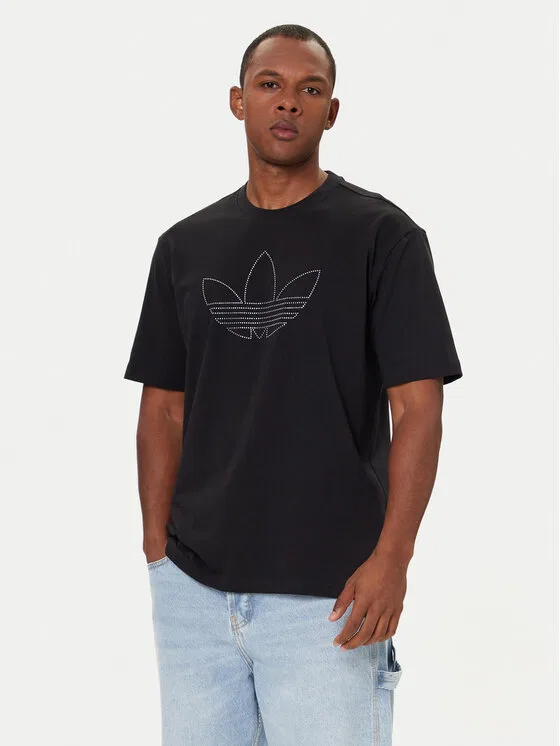 Футболка loose fit Studded Adidas, черный