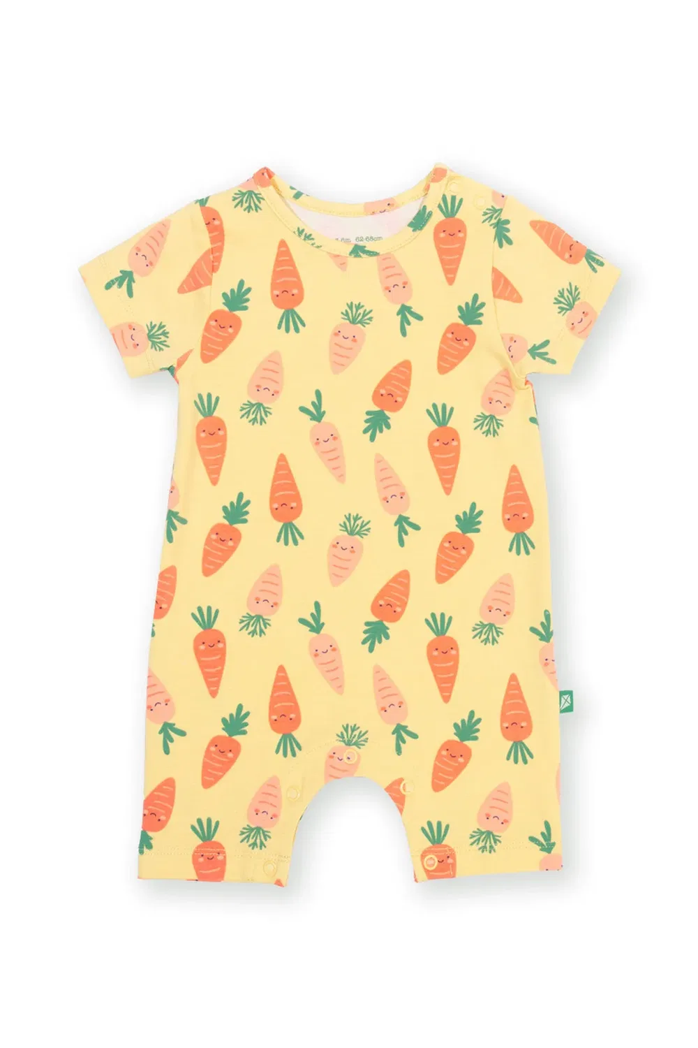 Детский боди-комбинезон с принтом Happy Carrot Kite, Yellow