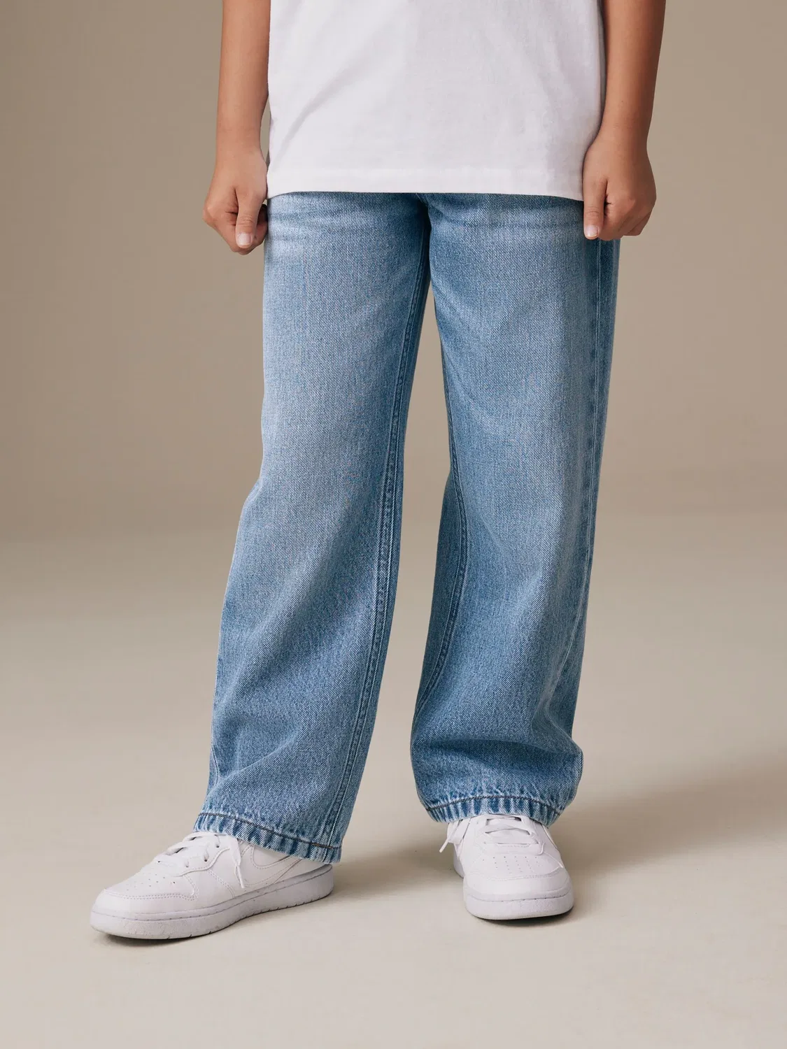 Джинсы широкого кроя Light Blue Denim Next, Light Blue Denim