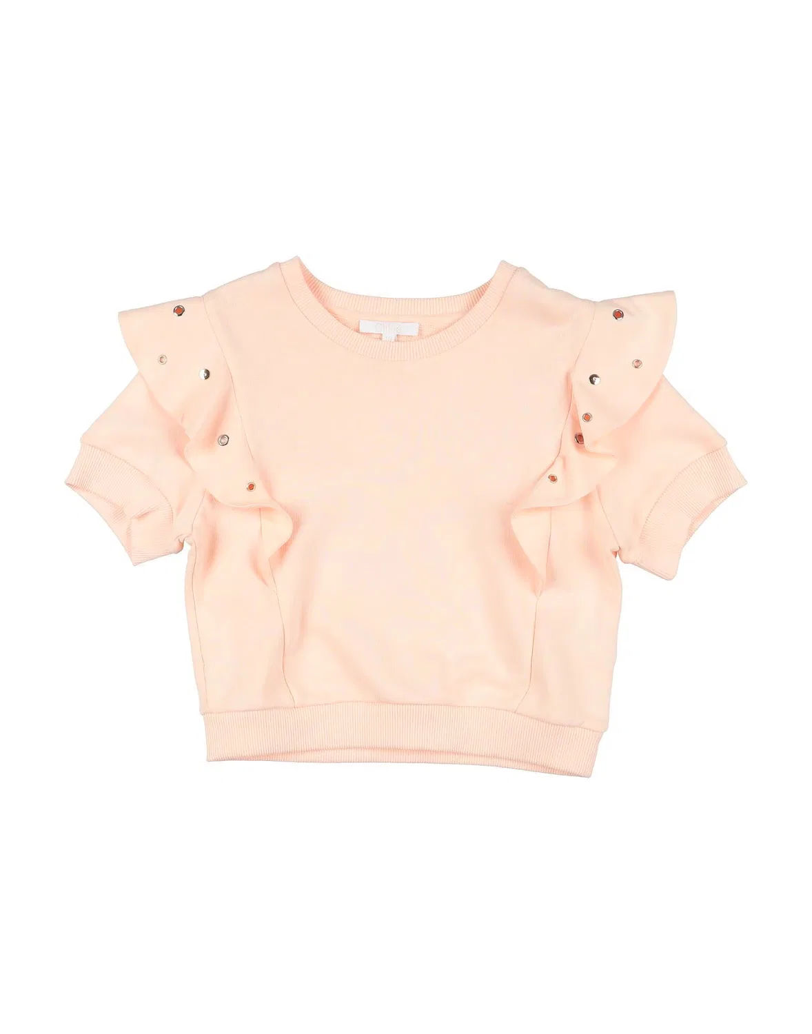 Детский свитшот для девочек с аппликацией Chloé, абрикосовый