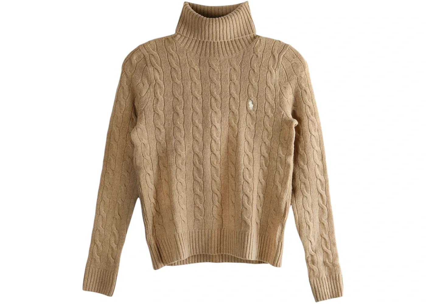 Женский пуловер из кашемира и шерсти с длинным рукавом Polo Ralph Lauren, Camel Melange