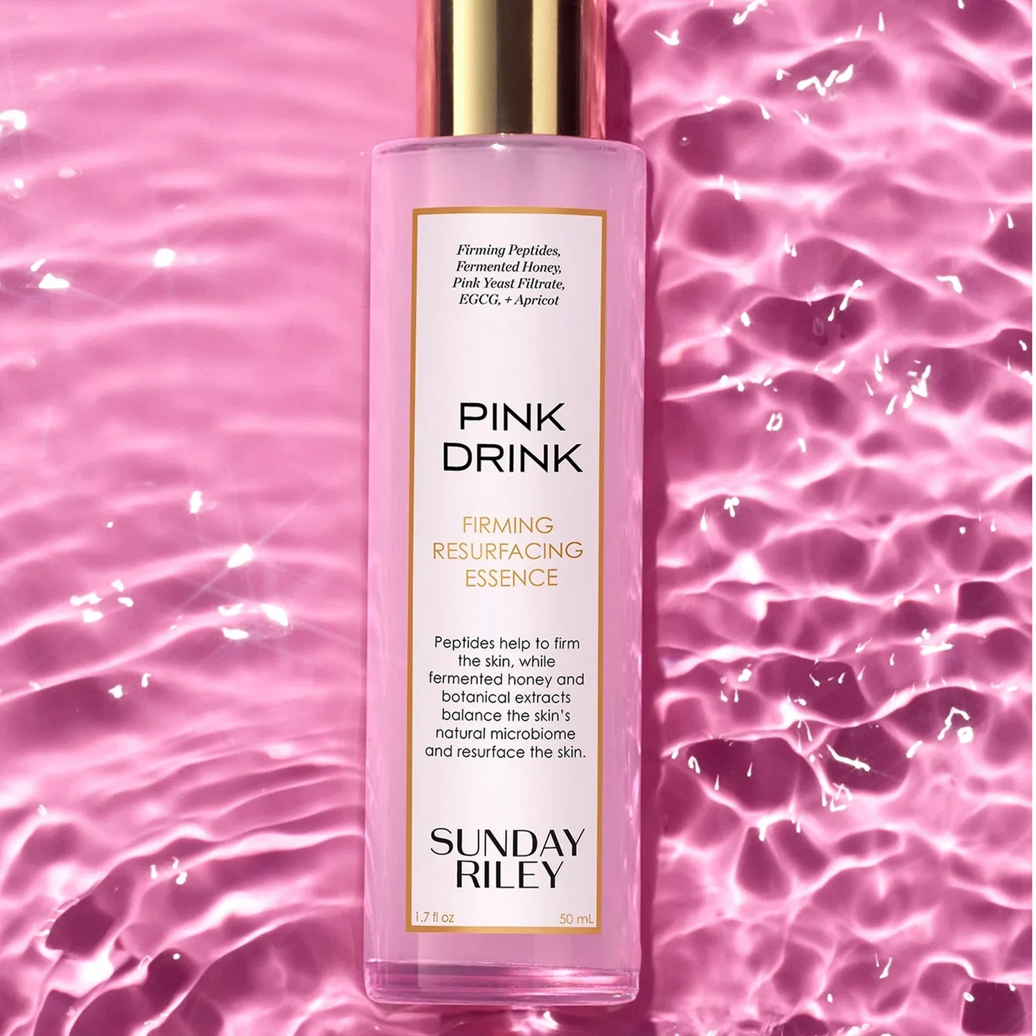 Тоник-эссенция укрепляющая Pink Drink Firming Resurfacing Essence Sunday Riley, 50 мл — фото 2