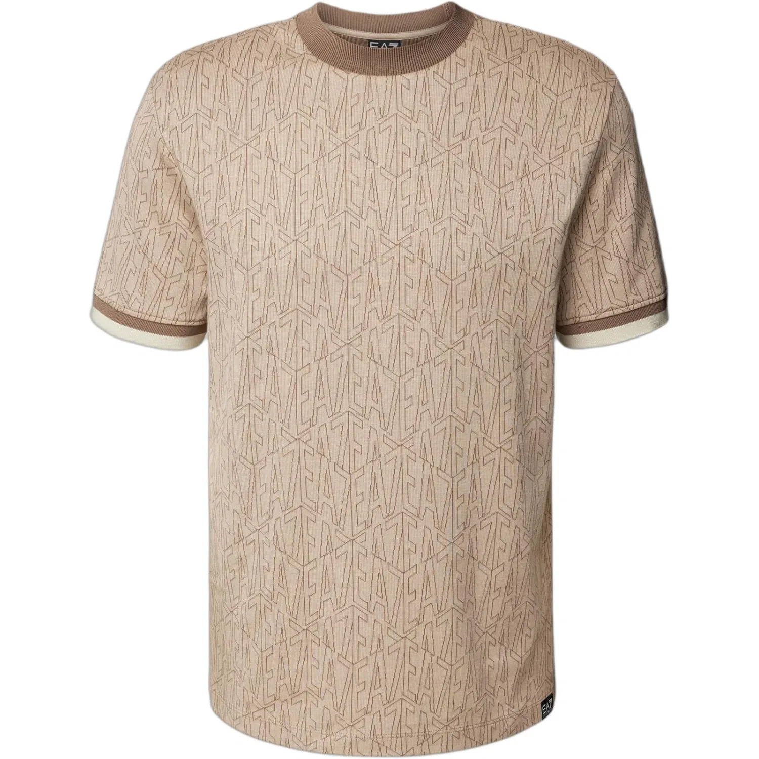 Мужская футболка с логотипом Ea7 Logo Pattern Emporio Armani