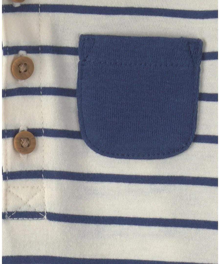 Комплект из боди с капюшоном и штанов, с длинным рукавом Carter's, Navy Blue — фото 3