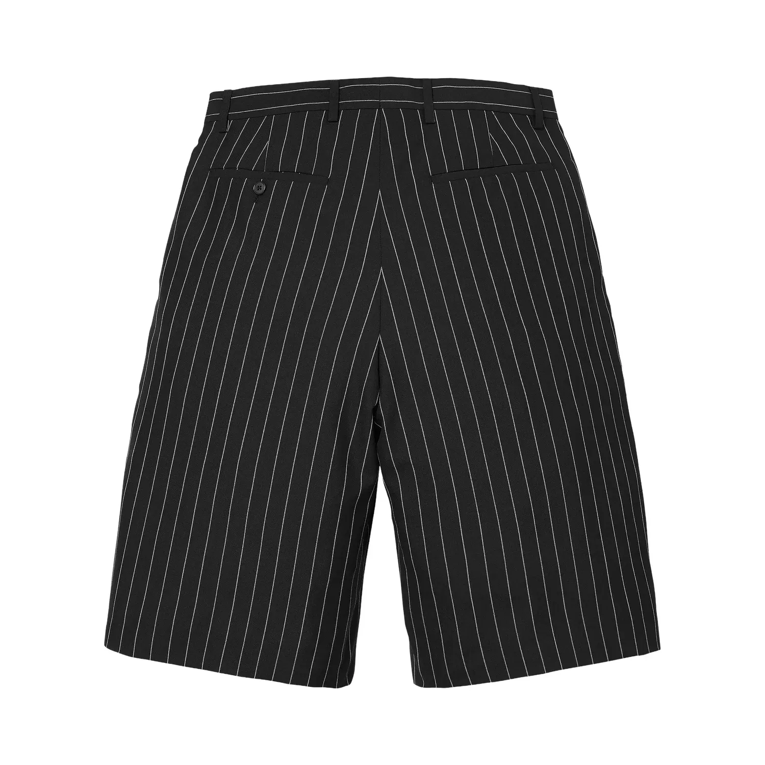 Брюки-шорты Supreme Pinstripe из шерсти, черный — фото 2