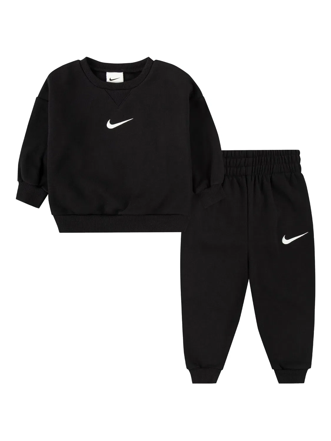 Спортивный костюм с вышитым логотипом Nike, черный