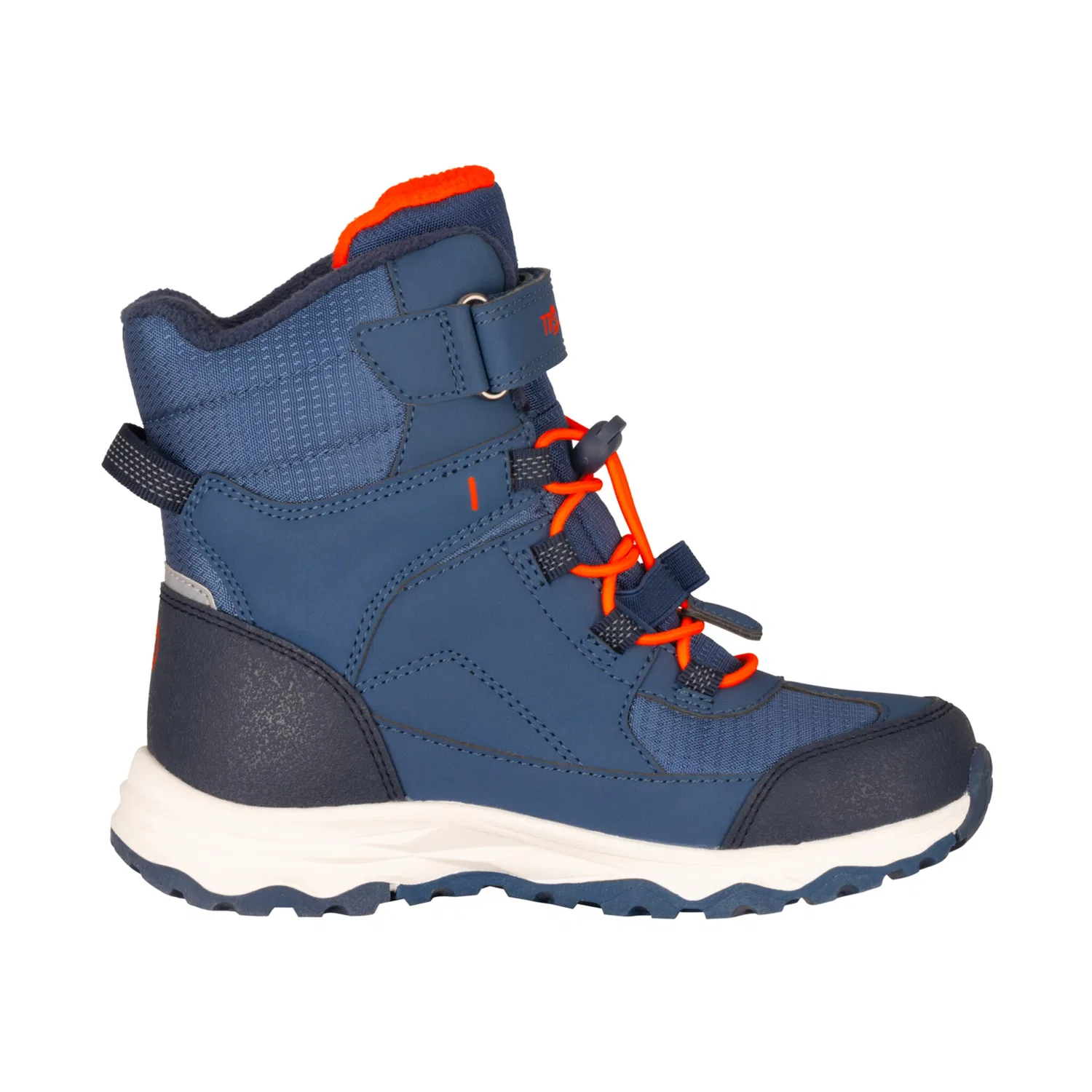 Детские зимние ботинки снегозащитные TROLLKIDS, Nordic Blue/Mystic Blue/Flame Orange — фото 3