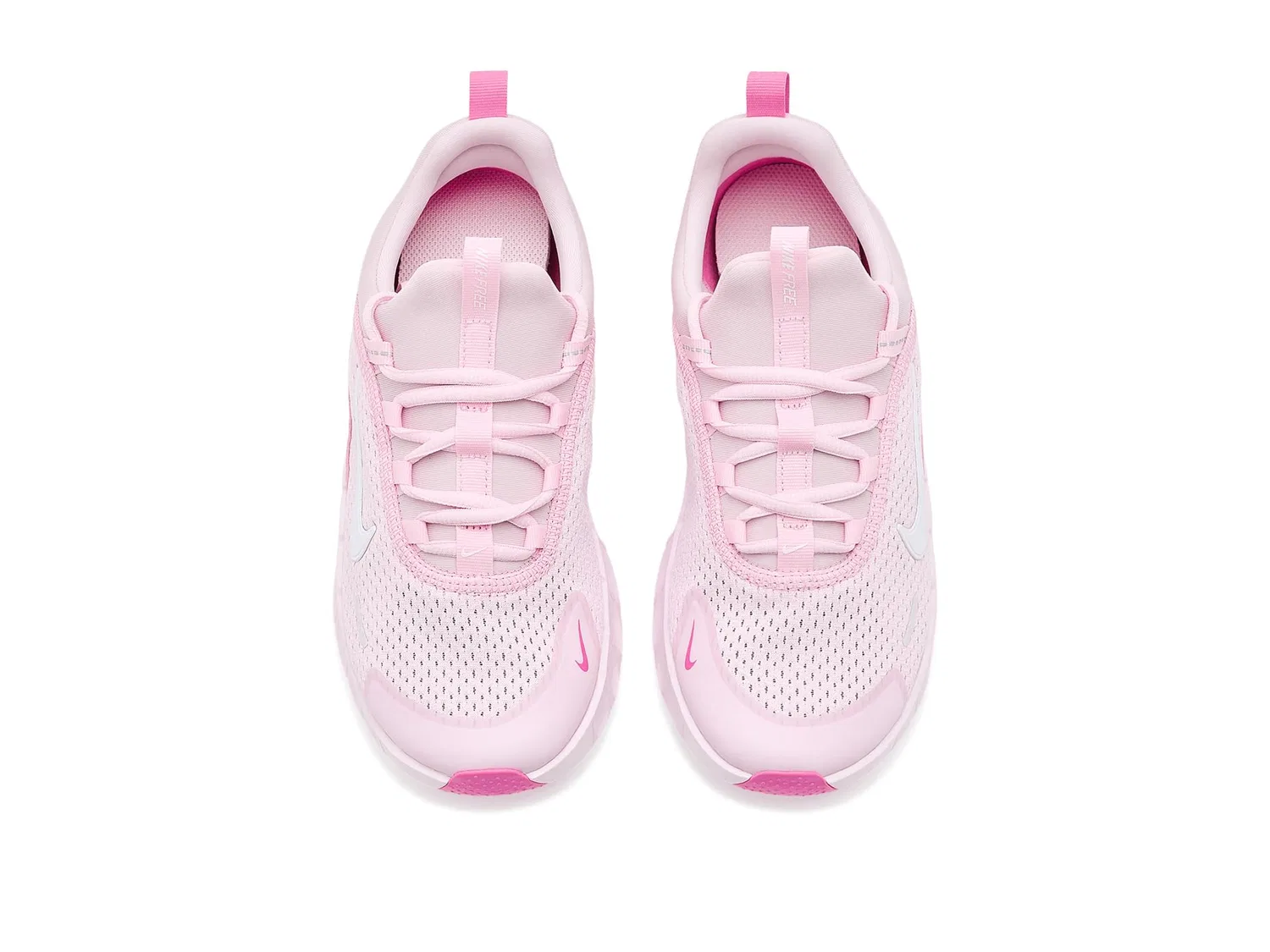 Кроссовки Free Ride (для больших детей) Nike Kids, Pink Rise/White/Playful Pink/Bleached Lilac — фото 3