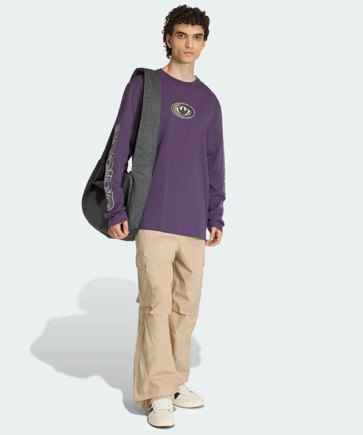 Мужские спортивные брюки-карго с эффектом стирки, модель 90s Alternative Sport Washed Cargo Pants, Adidas, Beige — фото 4