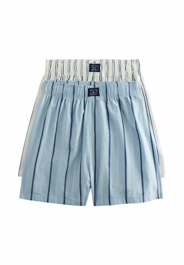Комплект пижамных брюк из 2 штук, хлопок, Marks & Spencer, синий