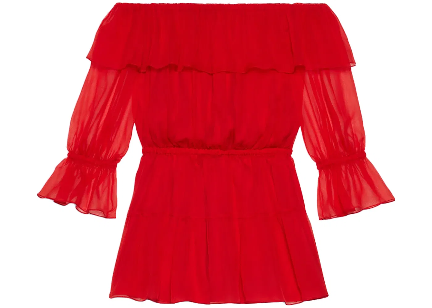 Женское платье из шифона Gucci, Red