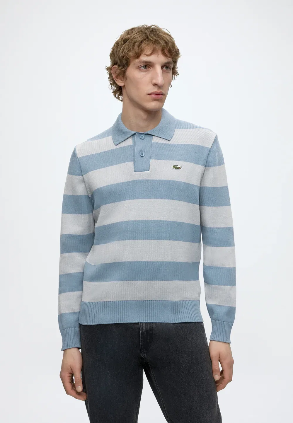 Вязаная рубашка поло - поло-рубашка Lacoste, Blue/Grey