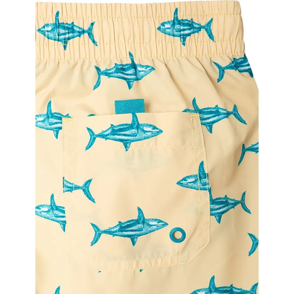 Детские плавки для мальчиков с принтом Shark Pepe jeans, Yellow — фото 4