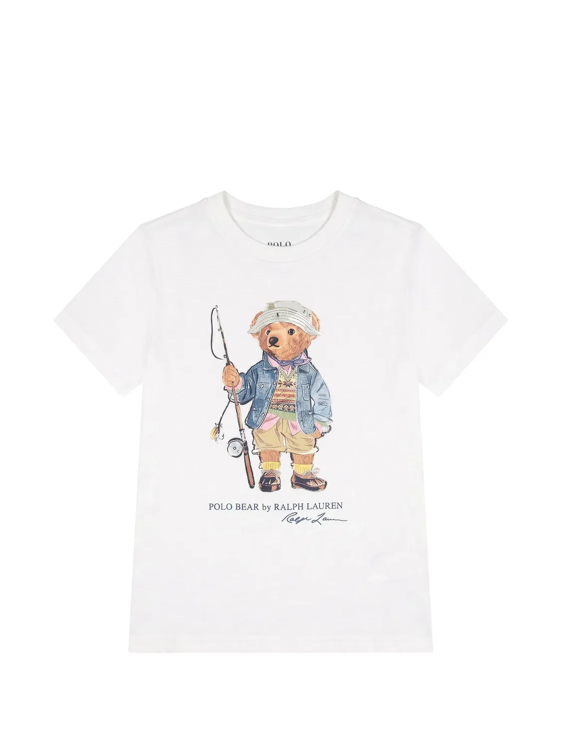 Футболка с принтом Polo Bear Polo Ralph Lauren Kids, белый