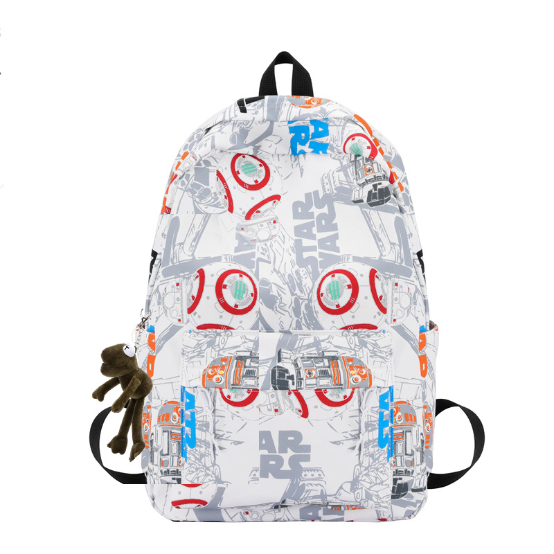 

BALANG Нейлоновый рюкзак унисекс бело-сине-черный, Orange White+Frog Charm