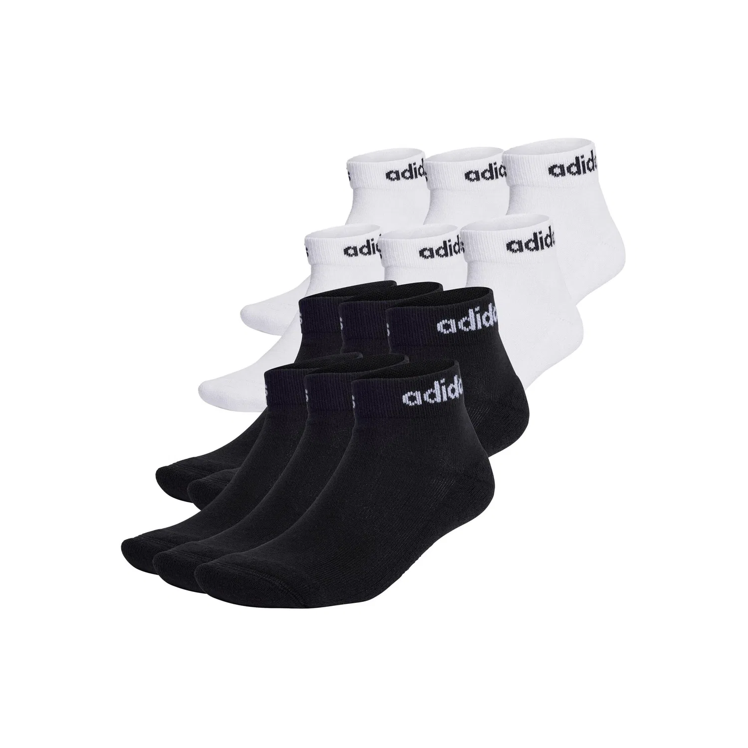 Унисекс носки короткие с амортизацией Adidas Originals, Black/White