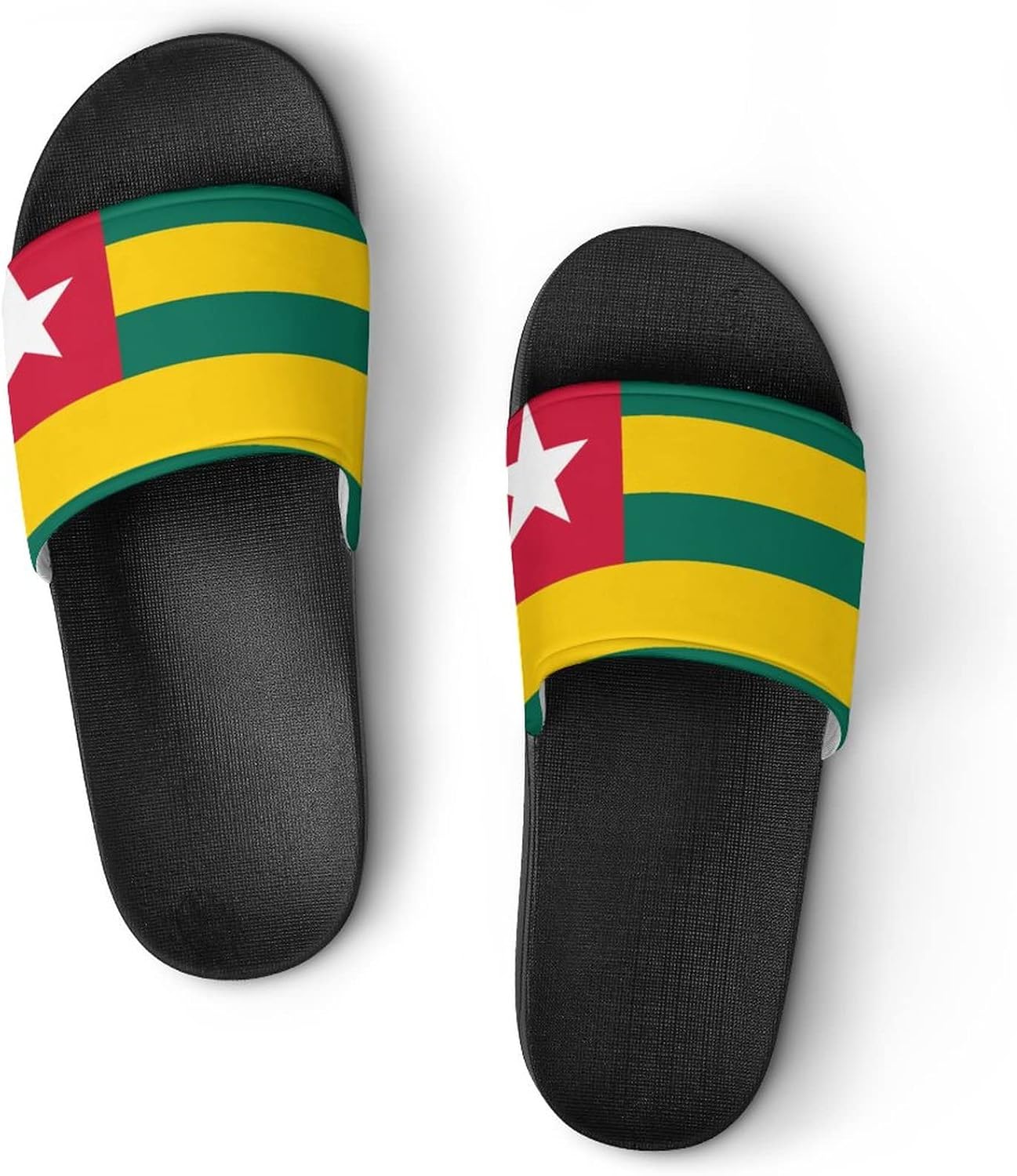 

Мужские и женские тапочки для ванной с флагом Южной Кореи, подходят для бассейна/пляжа/SPA/общежития/отеля/дома, размер 38 (240 мм) Linkasi, черный