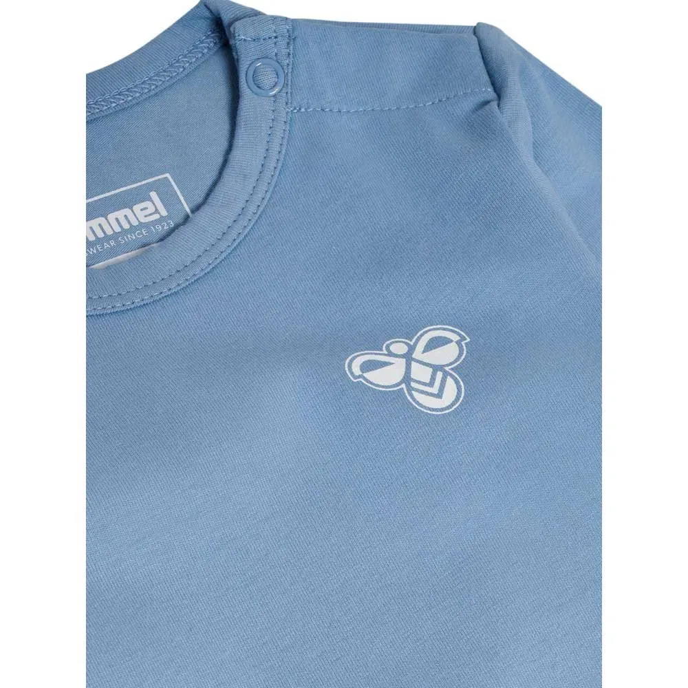 Боди с длинным рукавом Mini Solid Bee Hummel, синий — фото 3