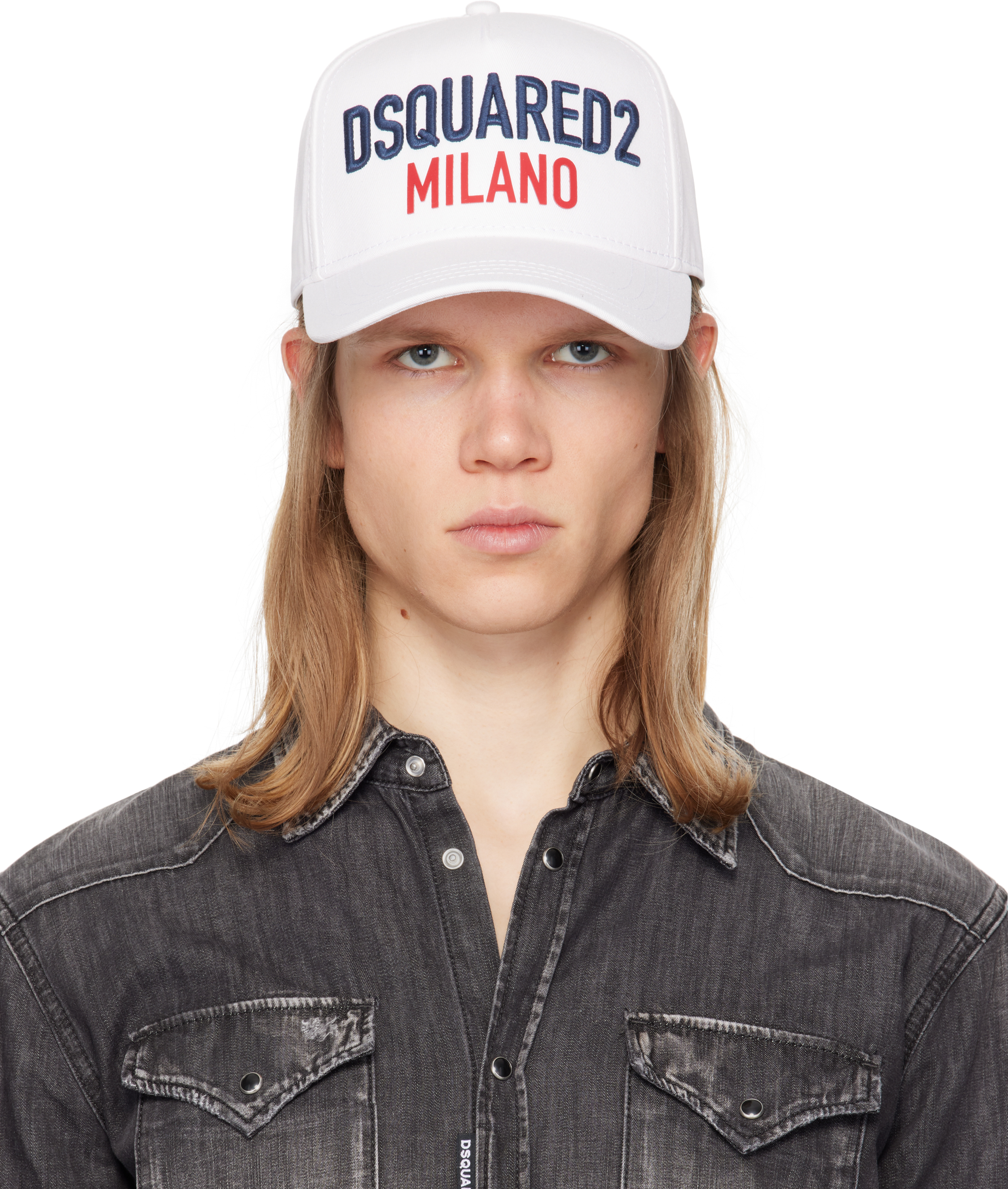 

Белая бейсболка «Милано» Dsquared2