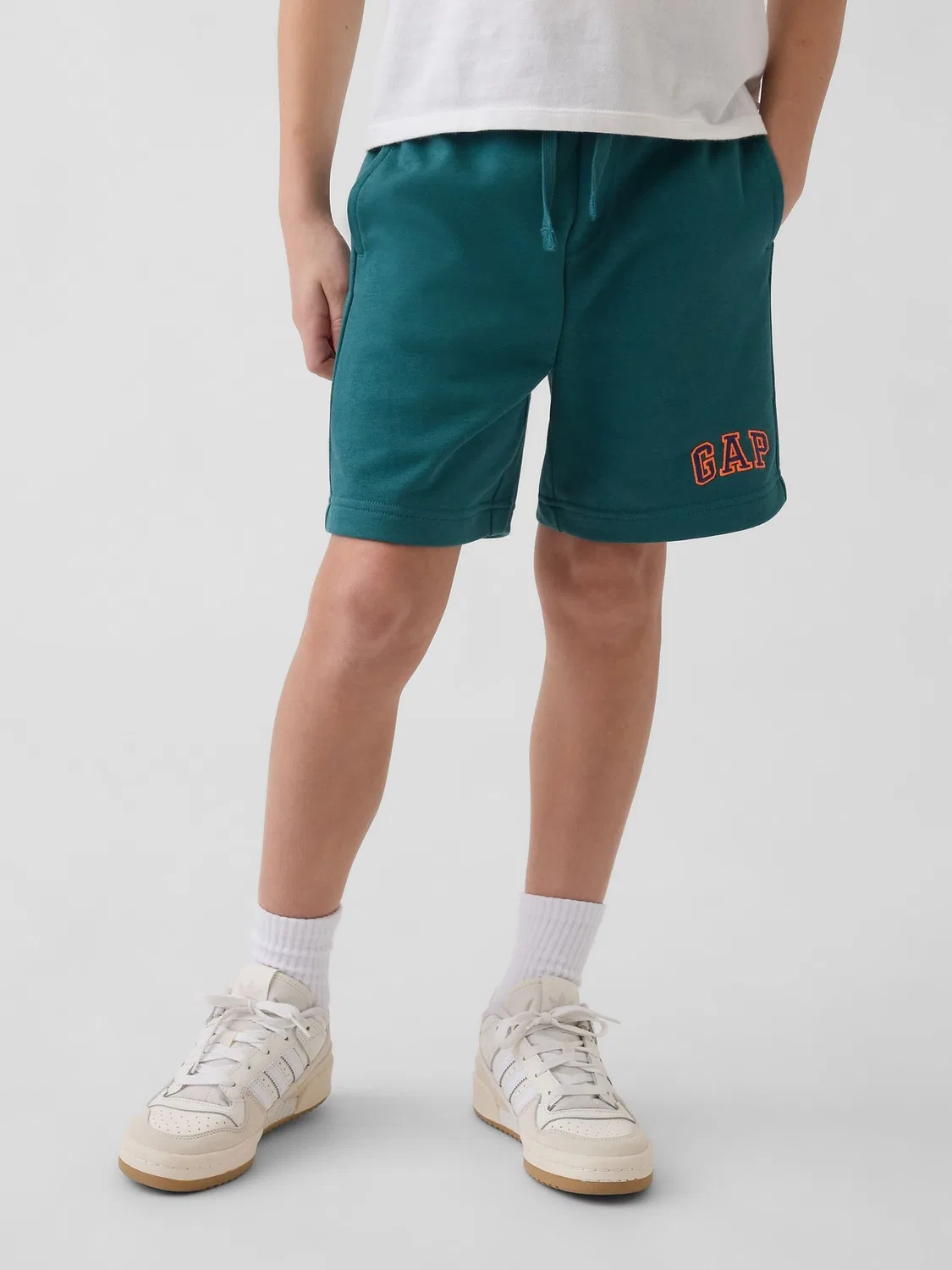 Шорты Relaxed Logo French Terry Gap, зеленый