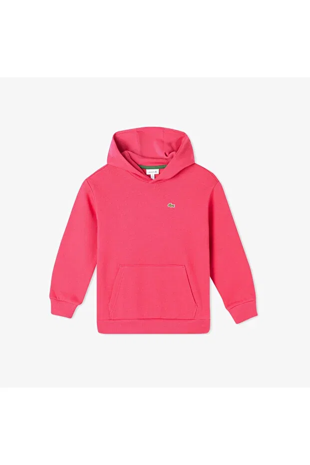 Детское худи для девочек с капюшоном Lacoste, Pink