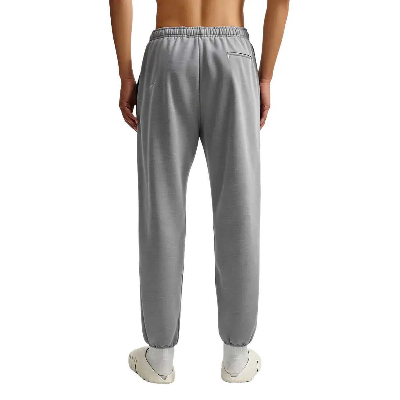 Женские брюки Studio Fleece Sport Dri-FIT Mid-Rise Pants 'Smoke Grey Heather White' Nike, Smoke Grey/Heather/White — фото 2