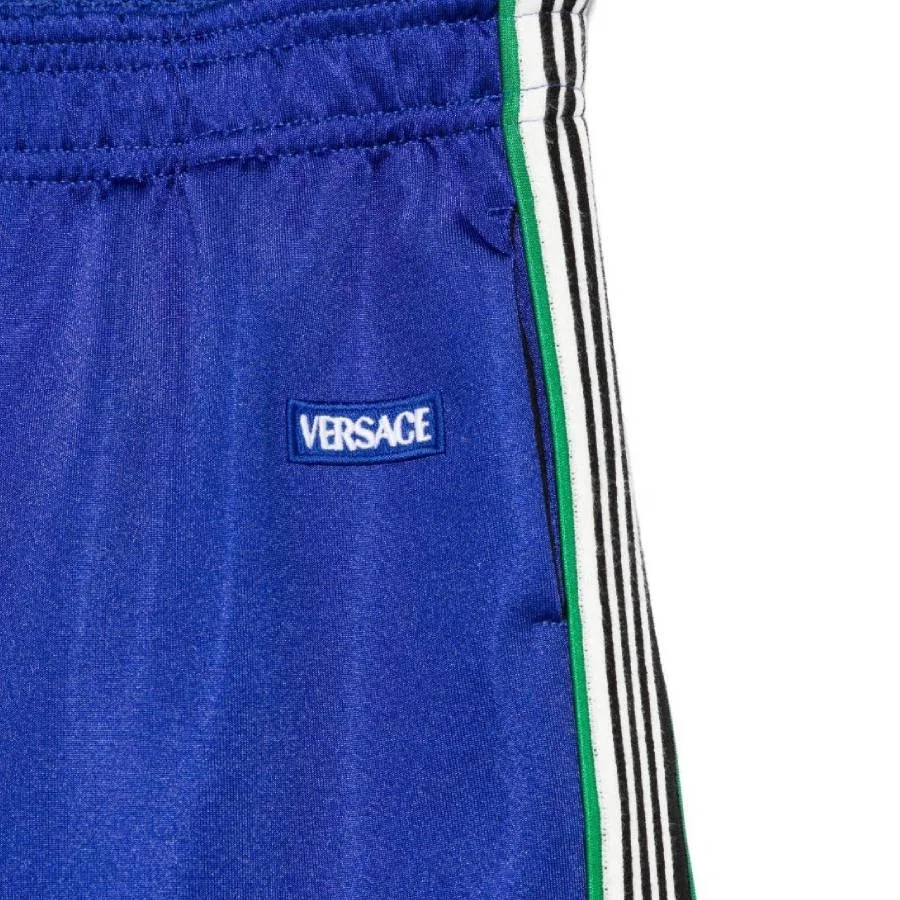 Спортивные штаны с вышитым логотипом Young Versace, Blue Royal+Verde+Nero+Bianco — фото 3