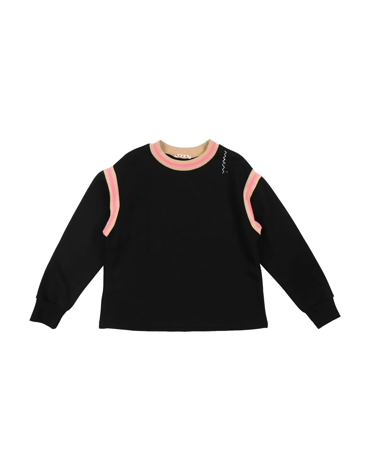 Свитшот с вышитым логотипом Marni, черный