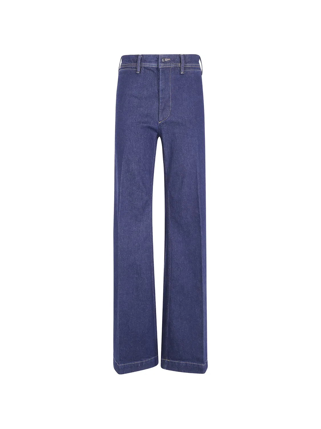 Широкие джинсы синего цвета Polo Ralph Lauren, синий