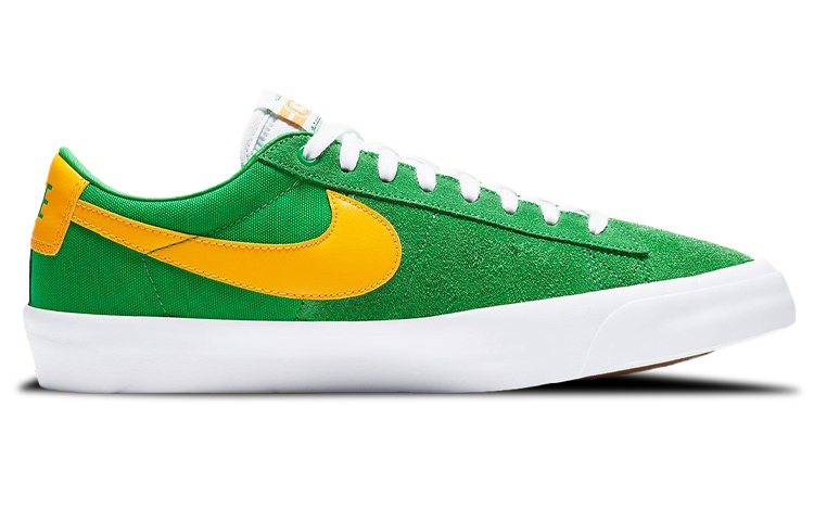 Кроссовки Nike Sb Zoom Blazer Low Pro Gt, зеленый/желтый — фото 2