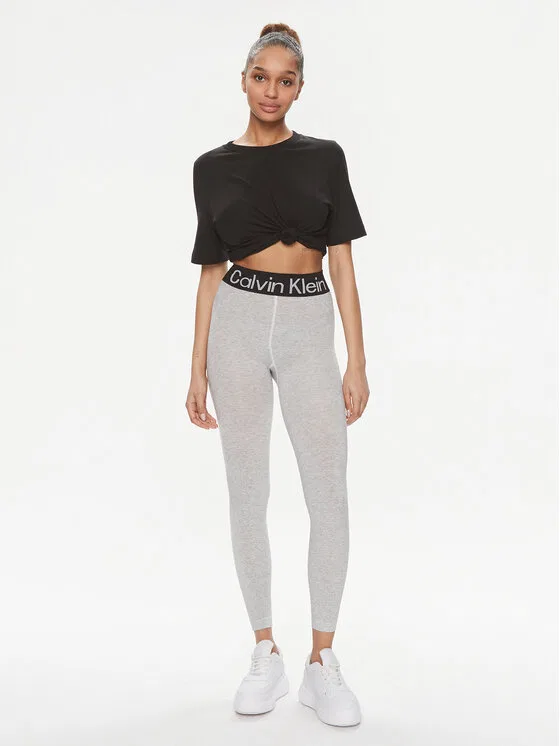 Легинсы slim fit Calvin Klein, серый — фото 2