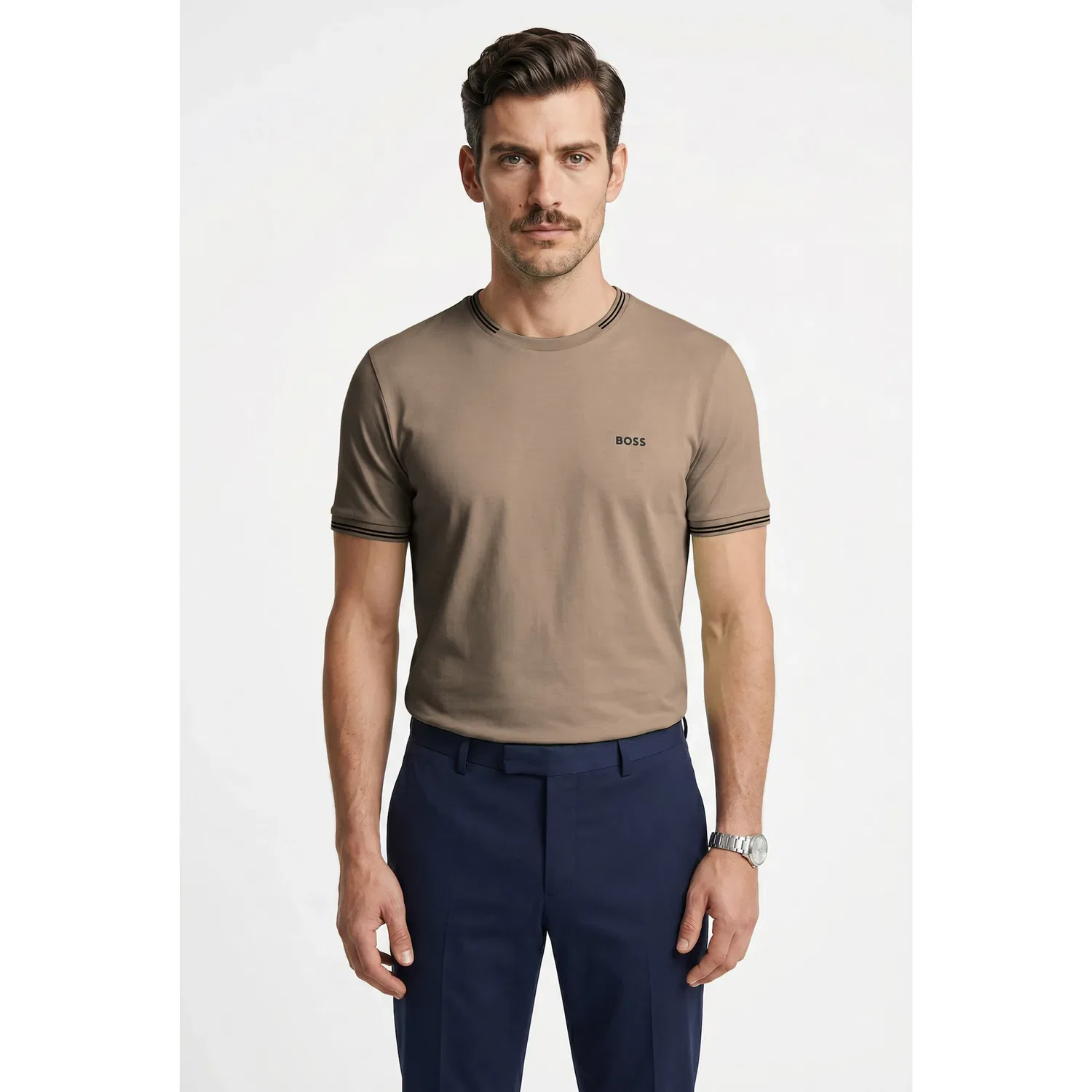 Детская хлопковая дышащая футболка Taul BOSS GREEN, Light Pastel Green — фото 2