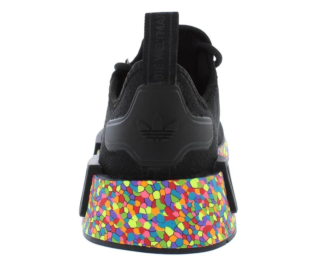 Детские кроссовки без застежки Nmd_r1 Adidas, Black Multicolor — фото 4