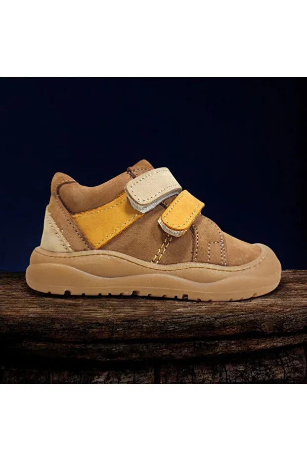 Детские тапочки-носочки из натуральной кожи Sportswear Viva Shoes, Brown