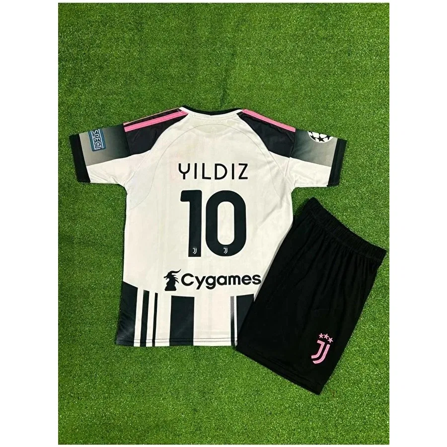 Детская футболка с круглым вырезом Juventuss 2025-26 Kenan Yıldız, Белый Fair City