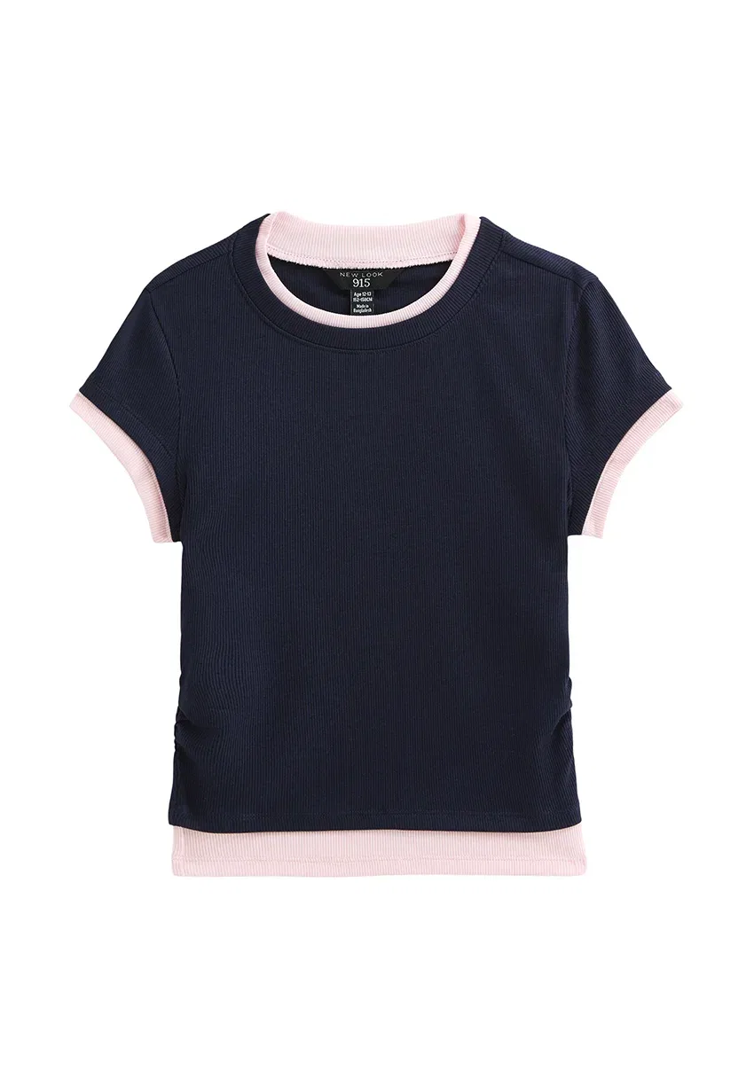 Простая футболка New Look, Navy — фото 4