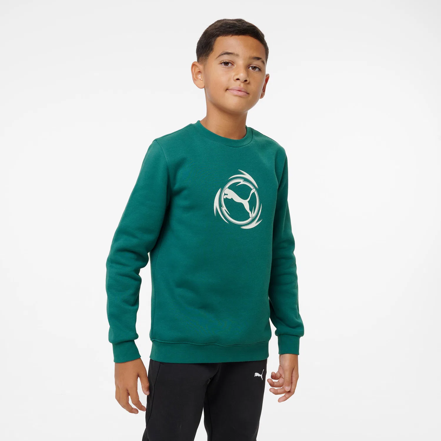 Детское худи Puma, Цвет Grun