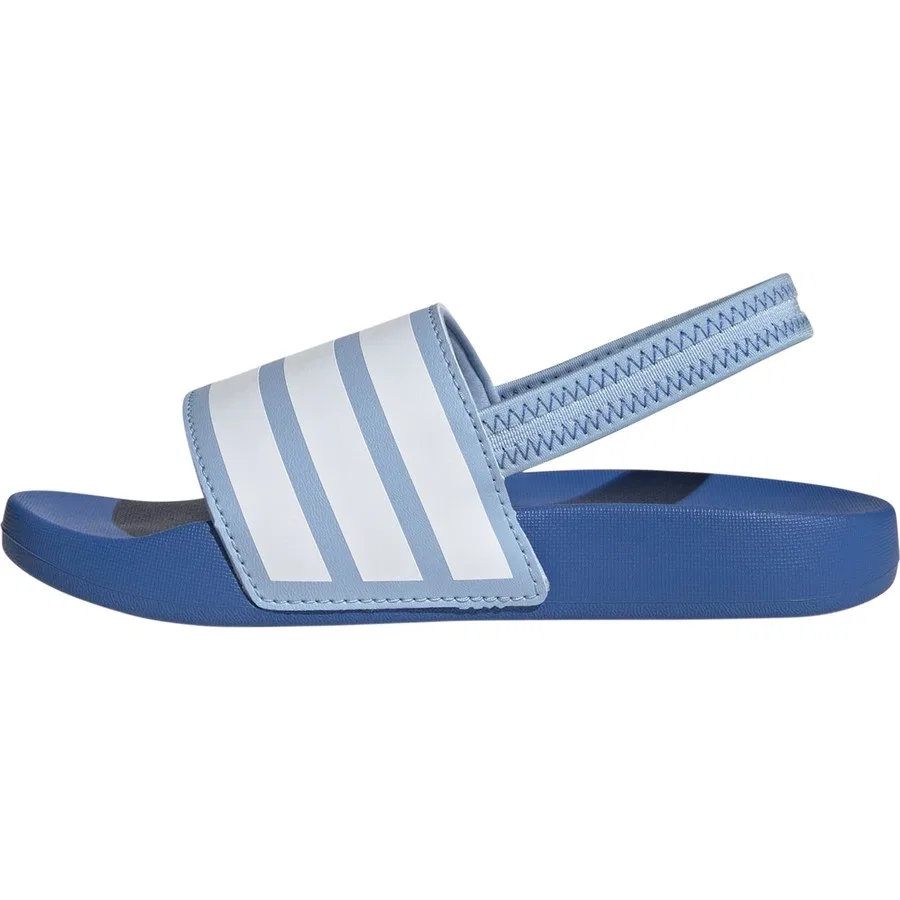 Детские сланцы с двумя ремешками Adidas ADILETTE Estrap C, Сине-белый — фото 2