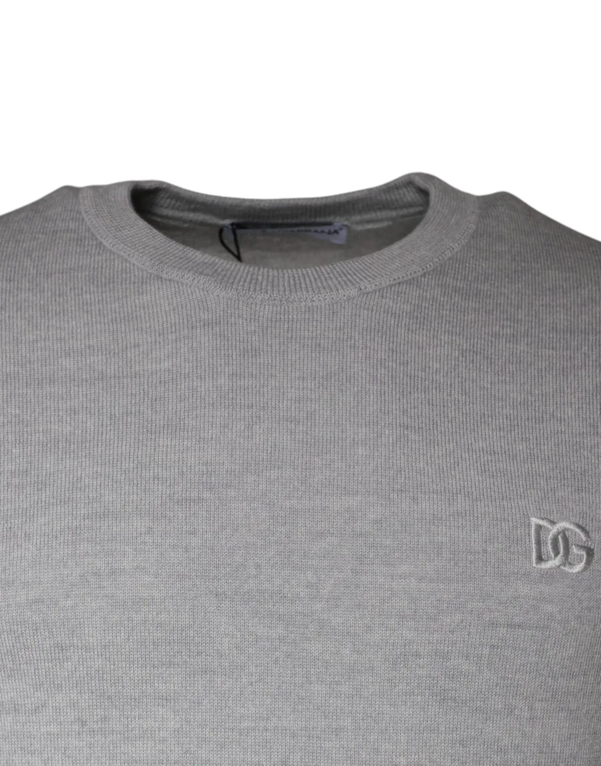Мужской пуловер с круглым вырезом Pullover Sweater Dolce & Gabbana, Light Grey — фото 3