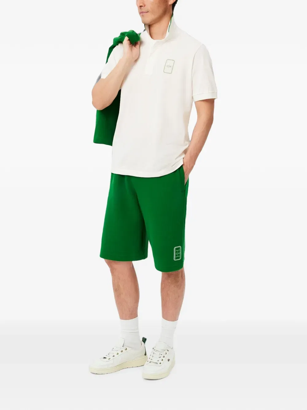 Футболка-поло Lacoste, белый — фото 2
