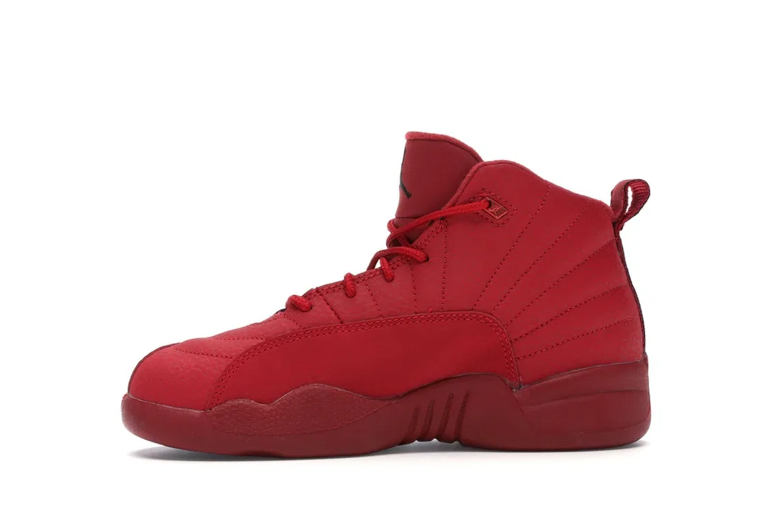 Детские кроссовки с высоким верхом Jordan 12 Retro Jordan, Gym Red/Black-Gym Red — фото 3