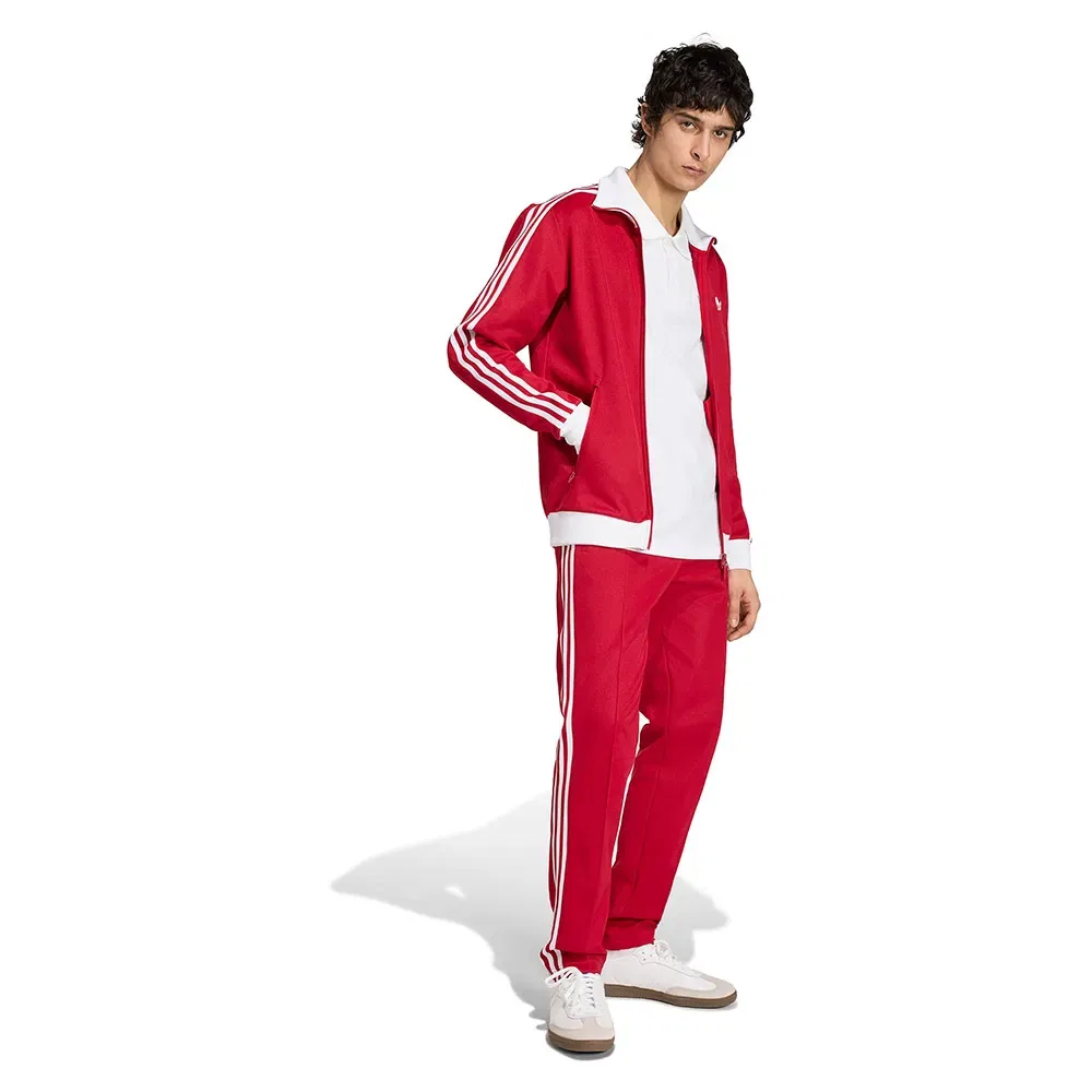 Мужские спортивные брюки с принтом Franz Beckenbauer Classic Track Adidas Originals, Red — фото 4