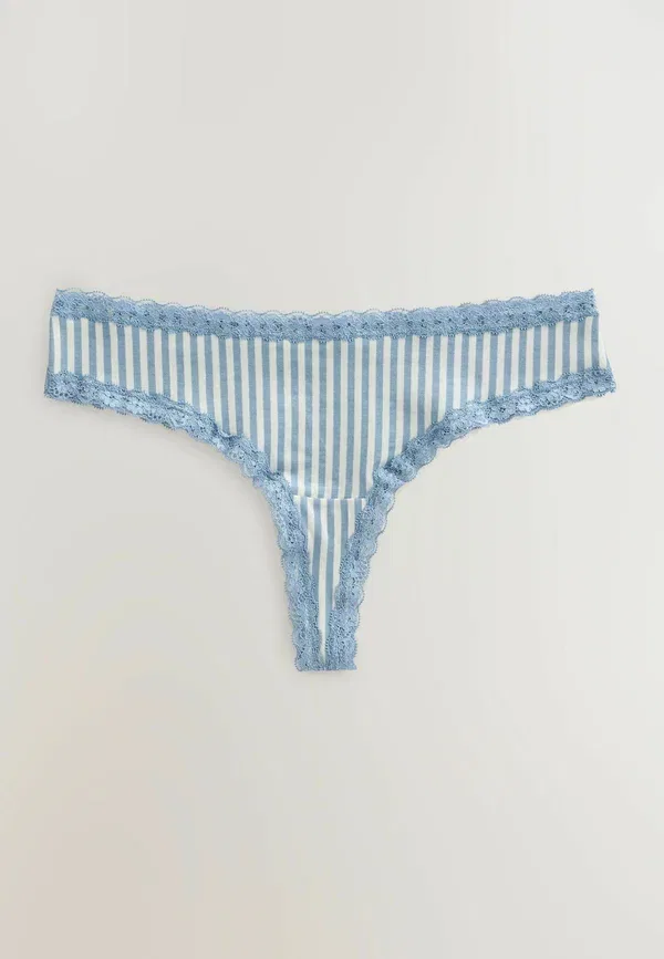 Комплект трусов-танга, 4 шт, с цветочным принтом, Next, floral, цветочный — фото 3