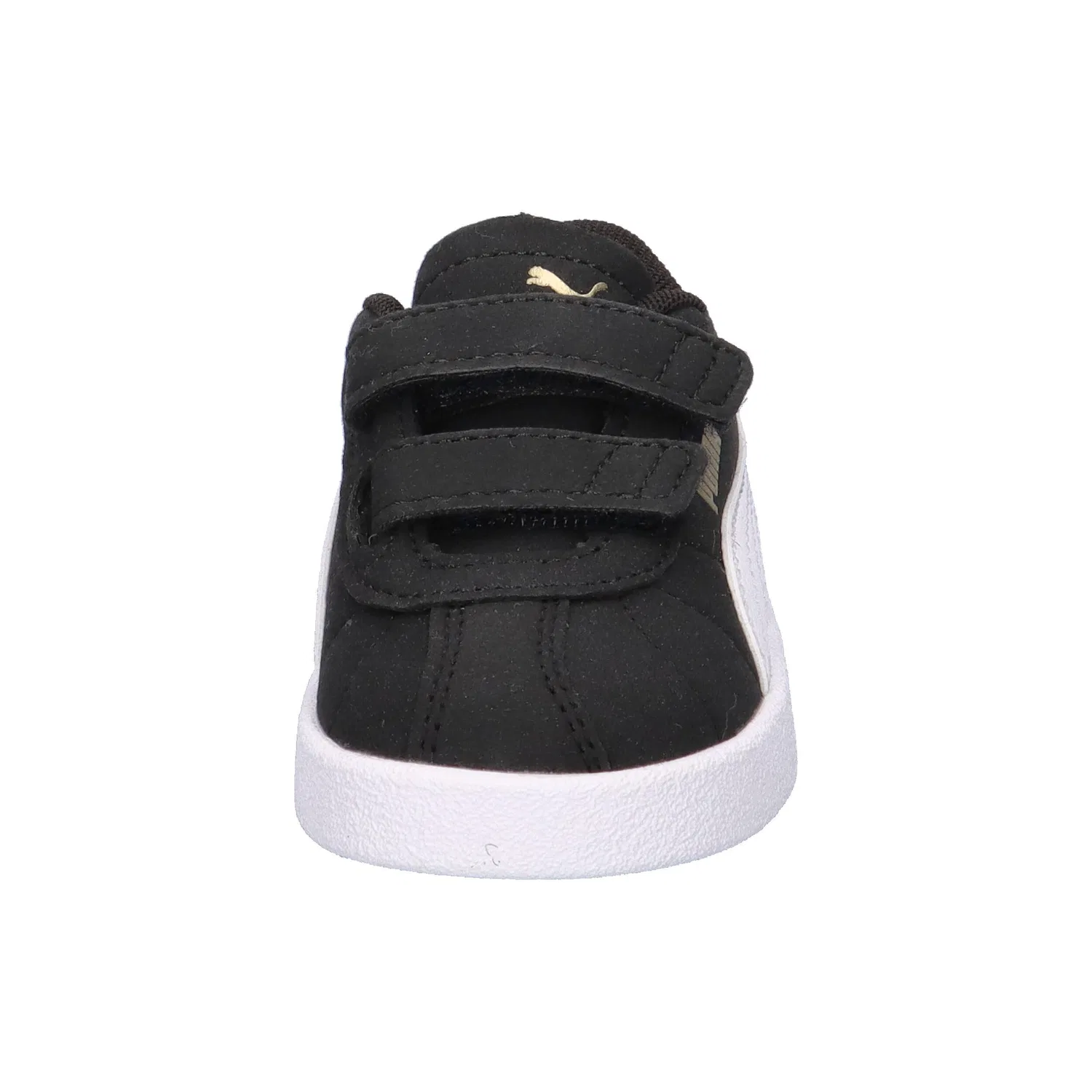 Детские кроссовки с замшевым верхом Club II V Inf Puma, Schwarz Weiss Gold — фото 3