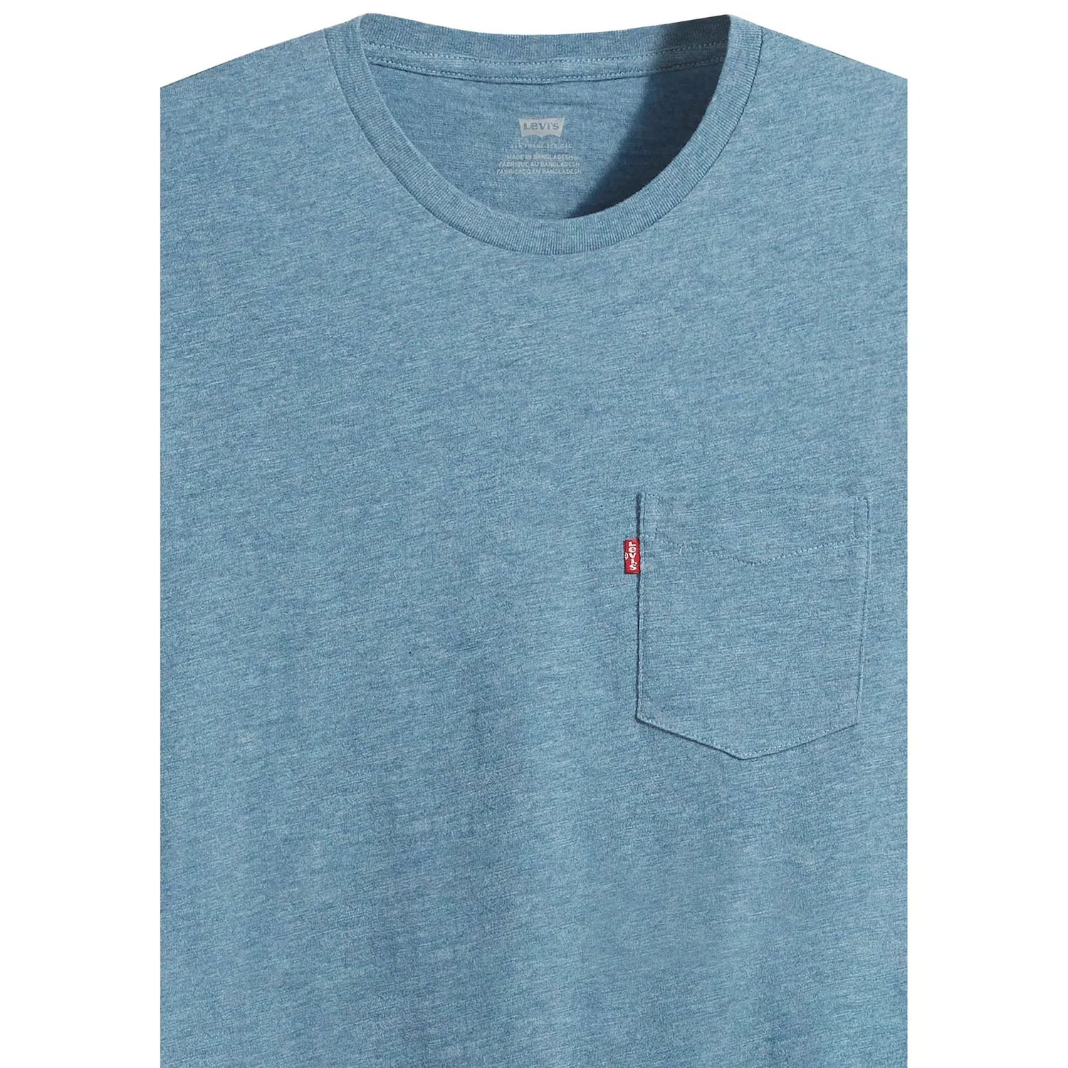 Мужская футболка с нагрудным карманом Levi's, Indigo Wash Heather — фото 4